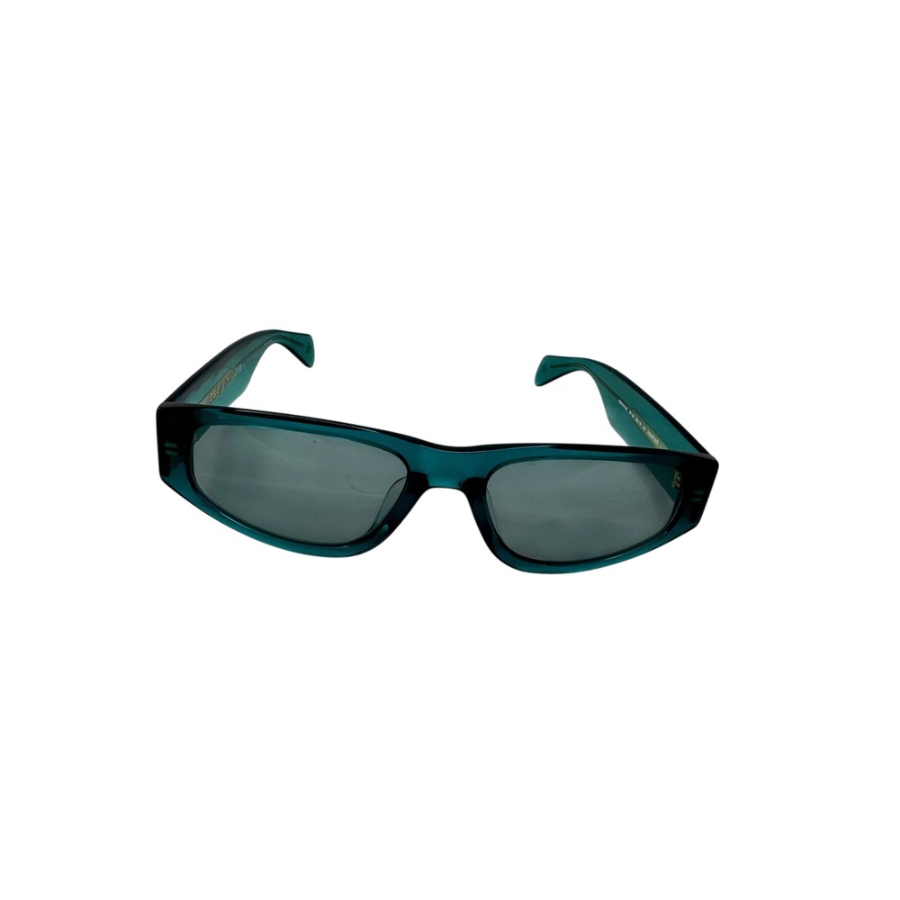Rag & Bone Sunglasses Women OS Teal RNB1047/G/S Rectangular Hexetate 55mm
